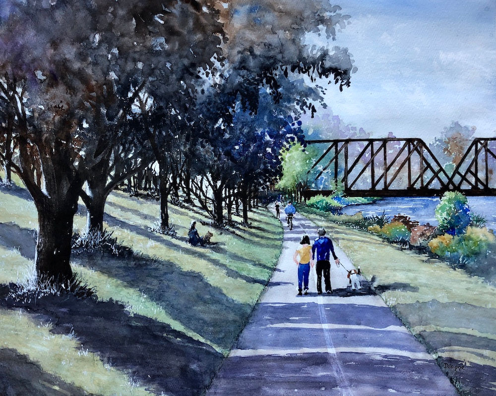 Walk  in the Park, 16x20"