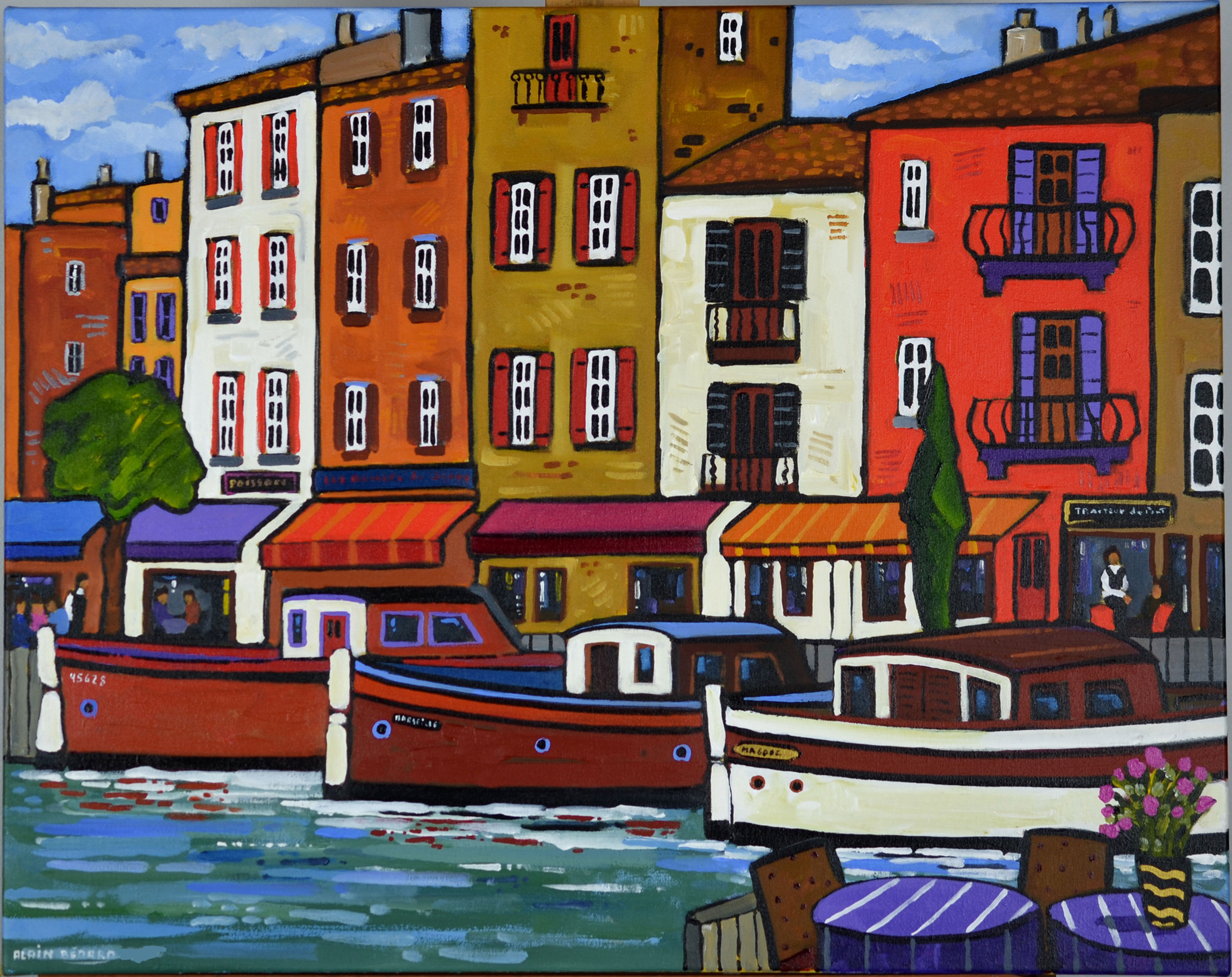 Three Wooden Boats   24x30