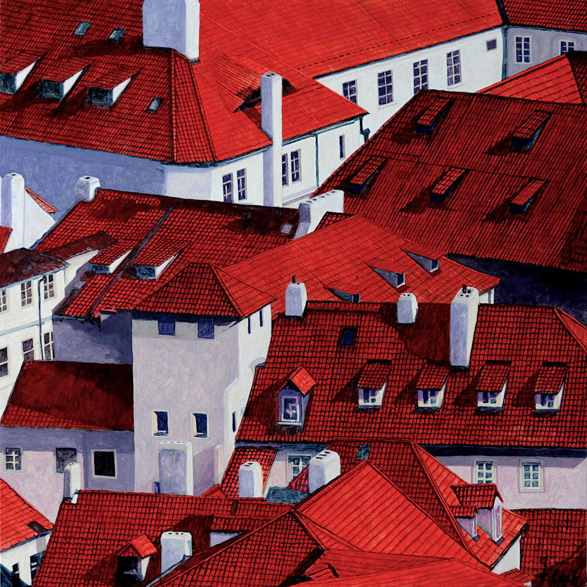 Rooftops VI 24H x 24W