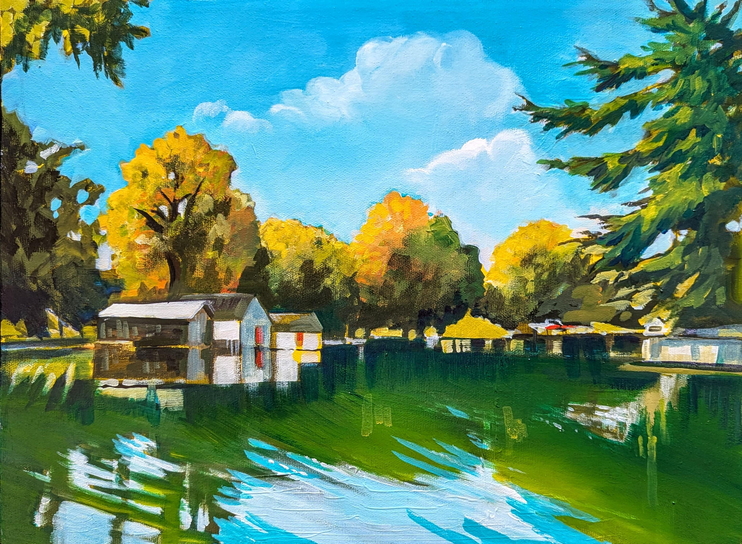 Newboro Lake  12H x 16W