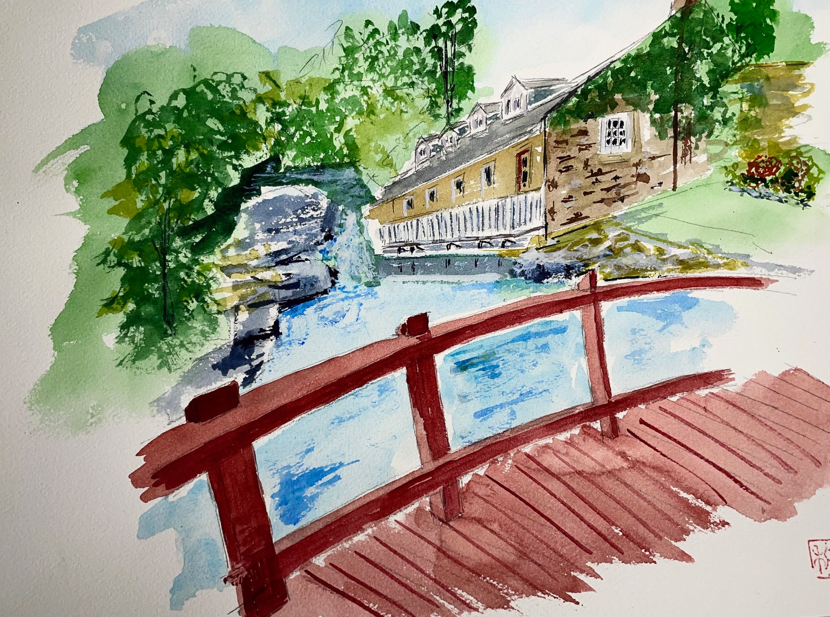 Whispers Beneath the Wooden Arch