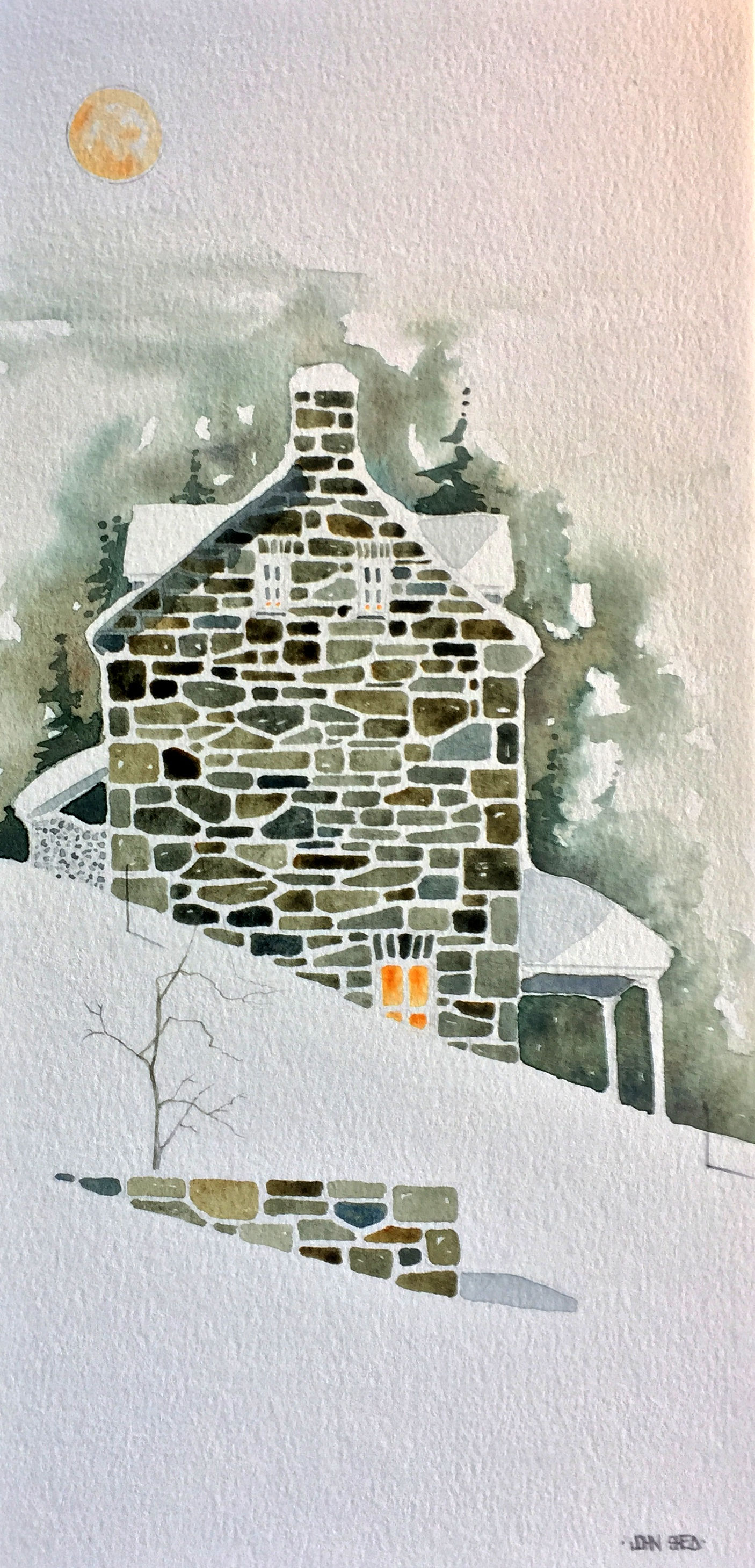 Moon Rising/Winter Glow