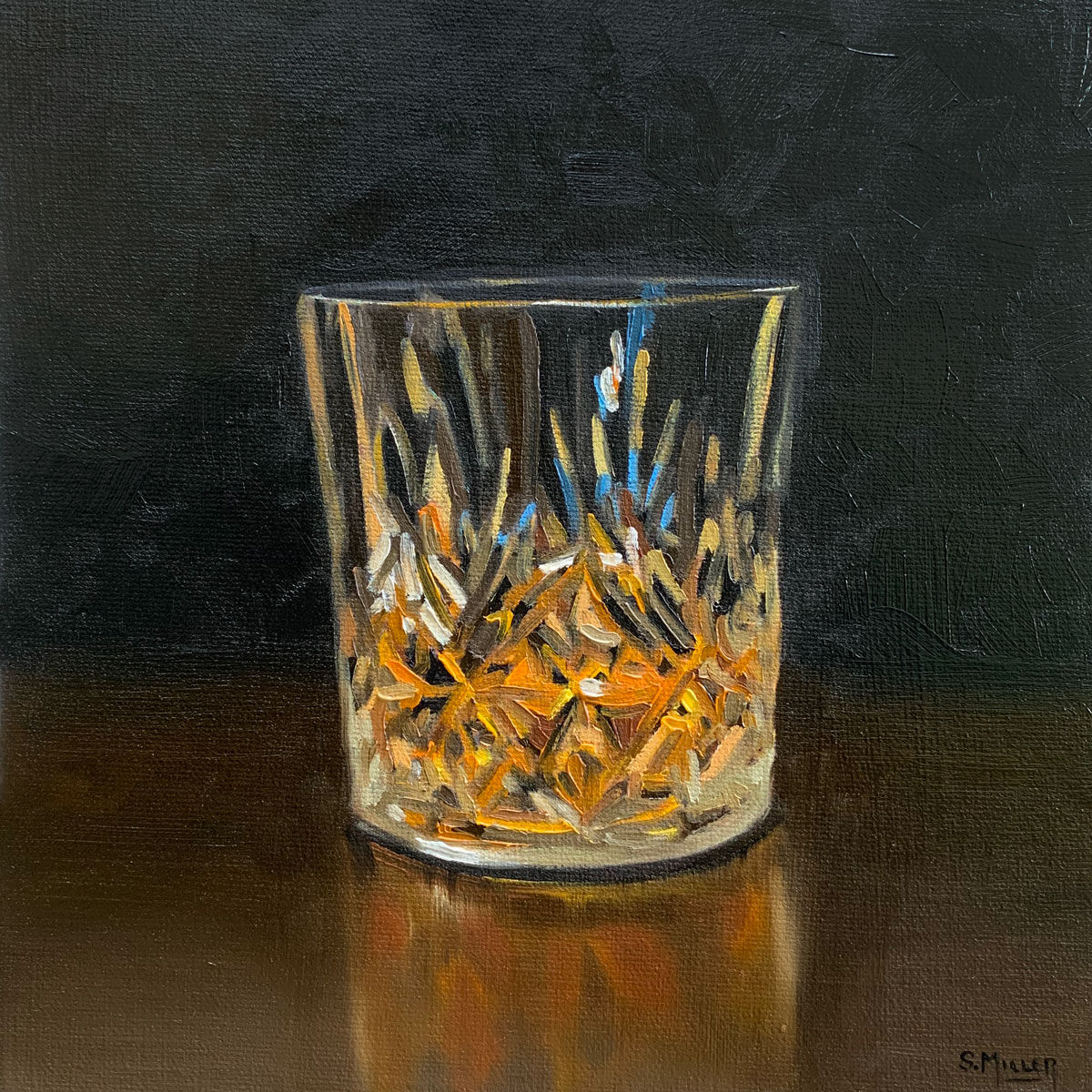 Whisky Glass II 8x8"
