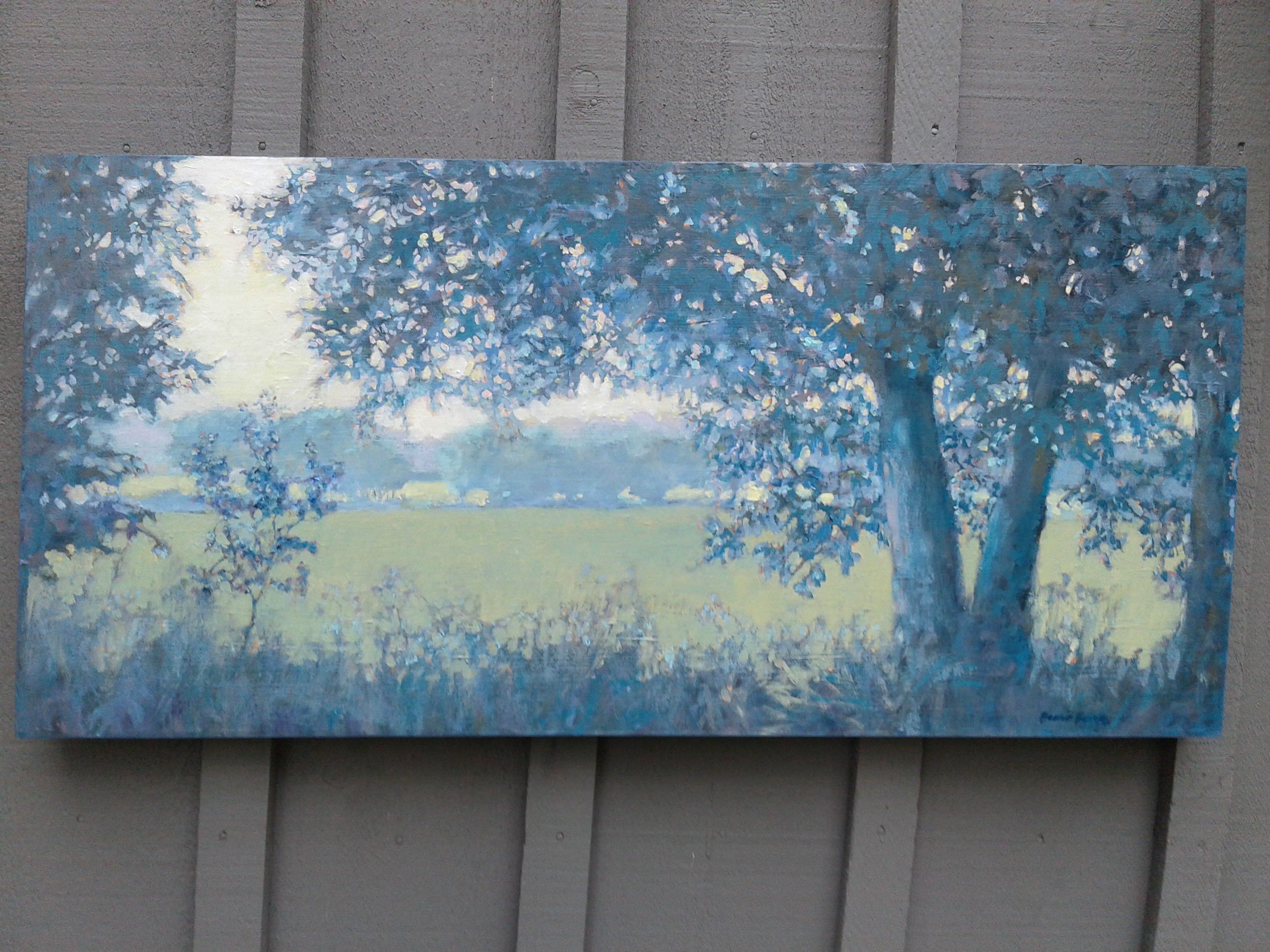 Looking Through Blue, 18x36"