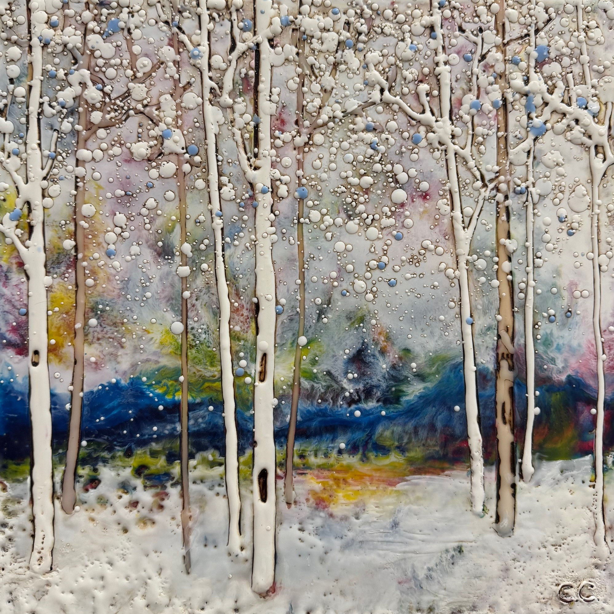 A Walk in the Park, 12x12"