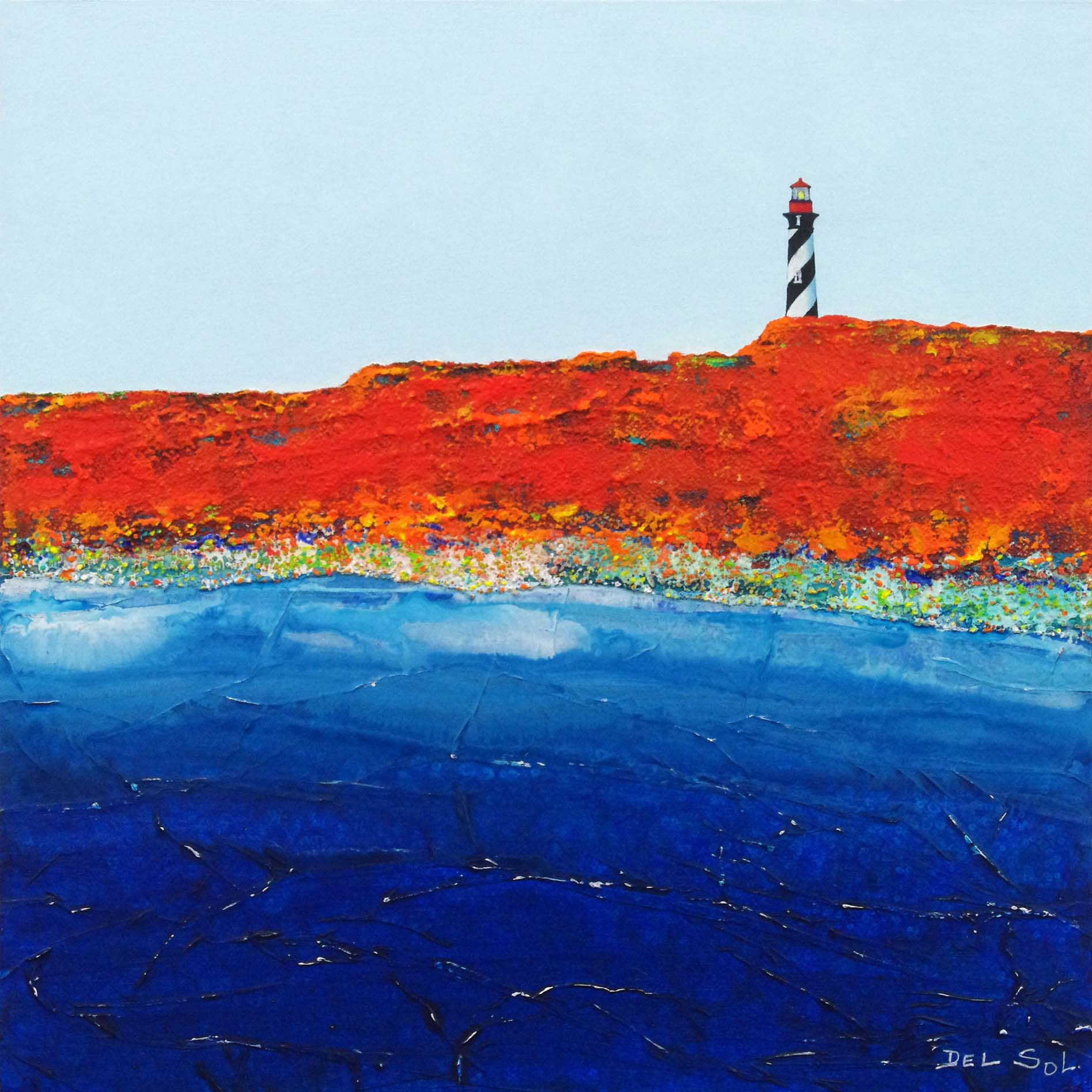 Along the Coast V, 12x12"