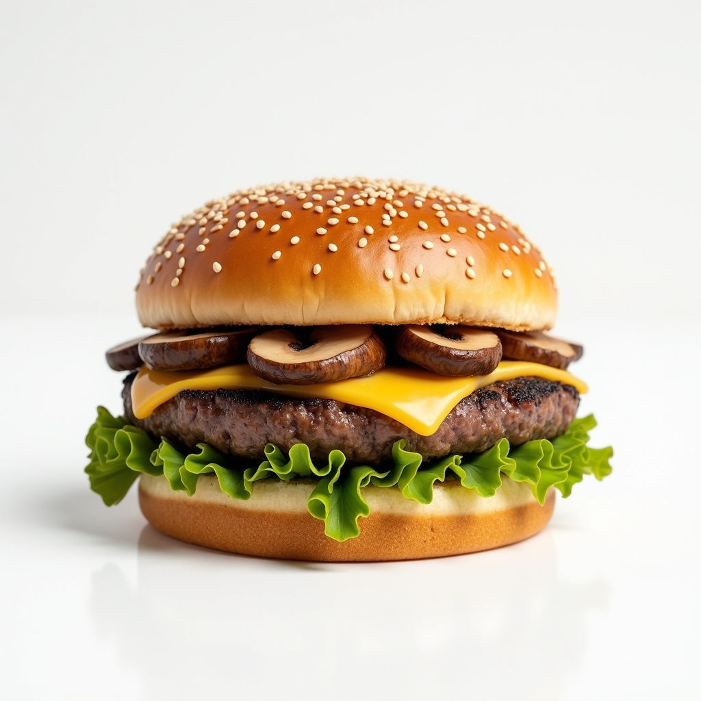 Mushroom Swiss Burger