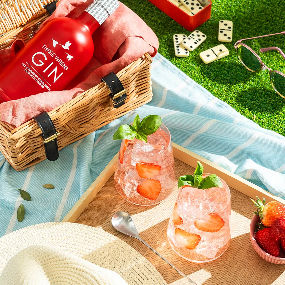 Three Wrens Gin Strawberry and Basil Gin
