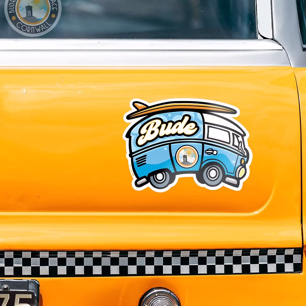 Budeful - Bude Campervan Bumper Sticker