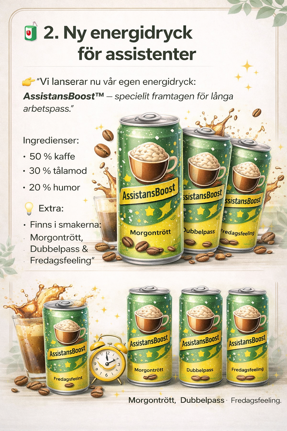 Energidryck för assistenter - Poolarna Assistans