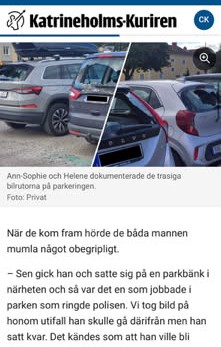 Ann-Sophie och Helene jagade bort yxmannen