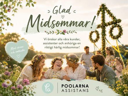 Glad Midsommar önskar Poolarna Assistans