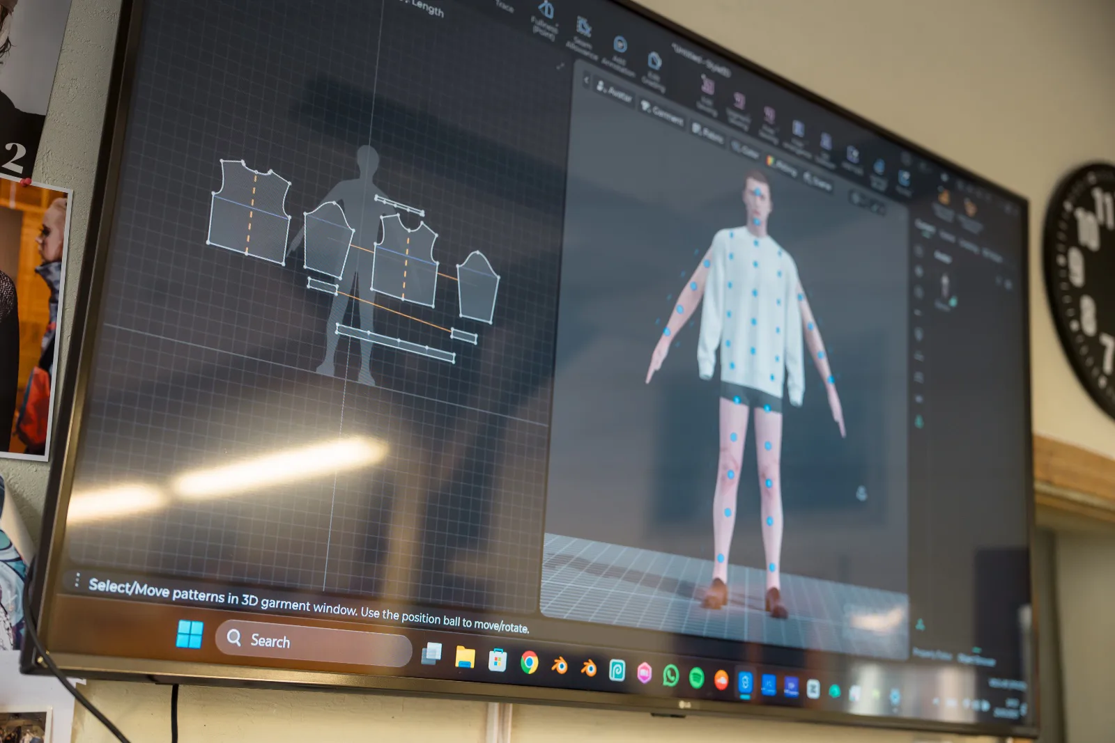 screen with digital fashion technologies