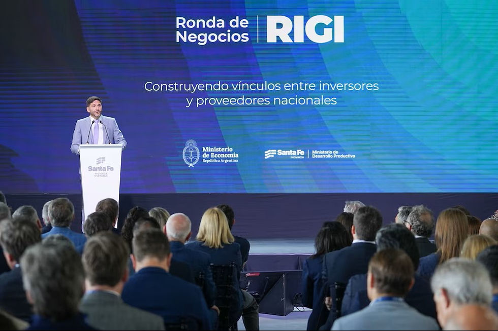 Maximiliano Pullaro, Gobernador de Santa Fé, abrió la Rondas de Negocios.