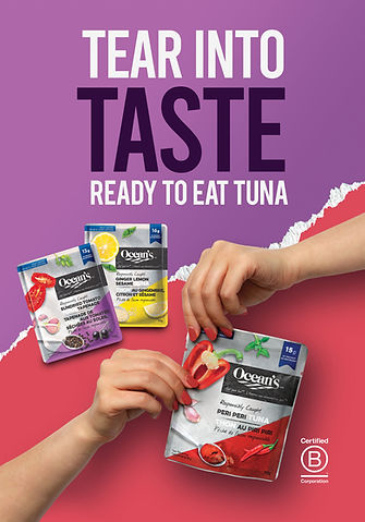 Oceans Tear Into Taste Transit Ads Produced by Maria Duque