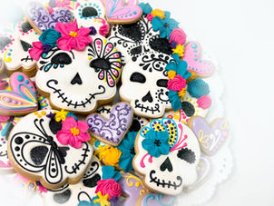 Sugar Skulls Decorated Sugar Cookies