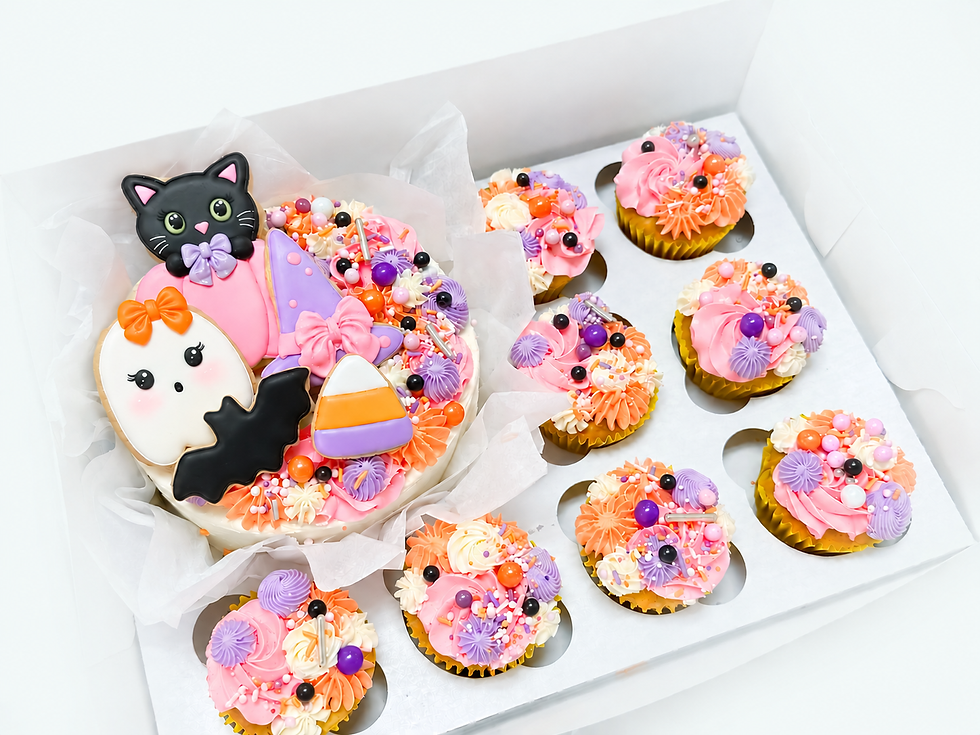 Spooky Friends Cake and 8