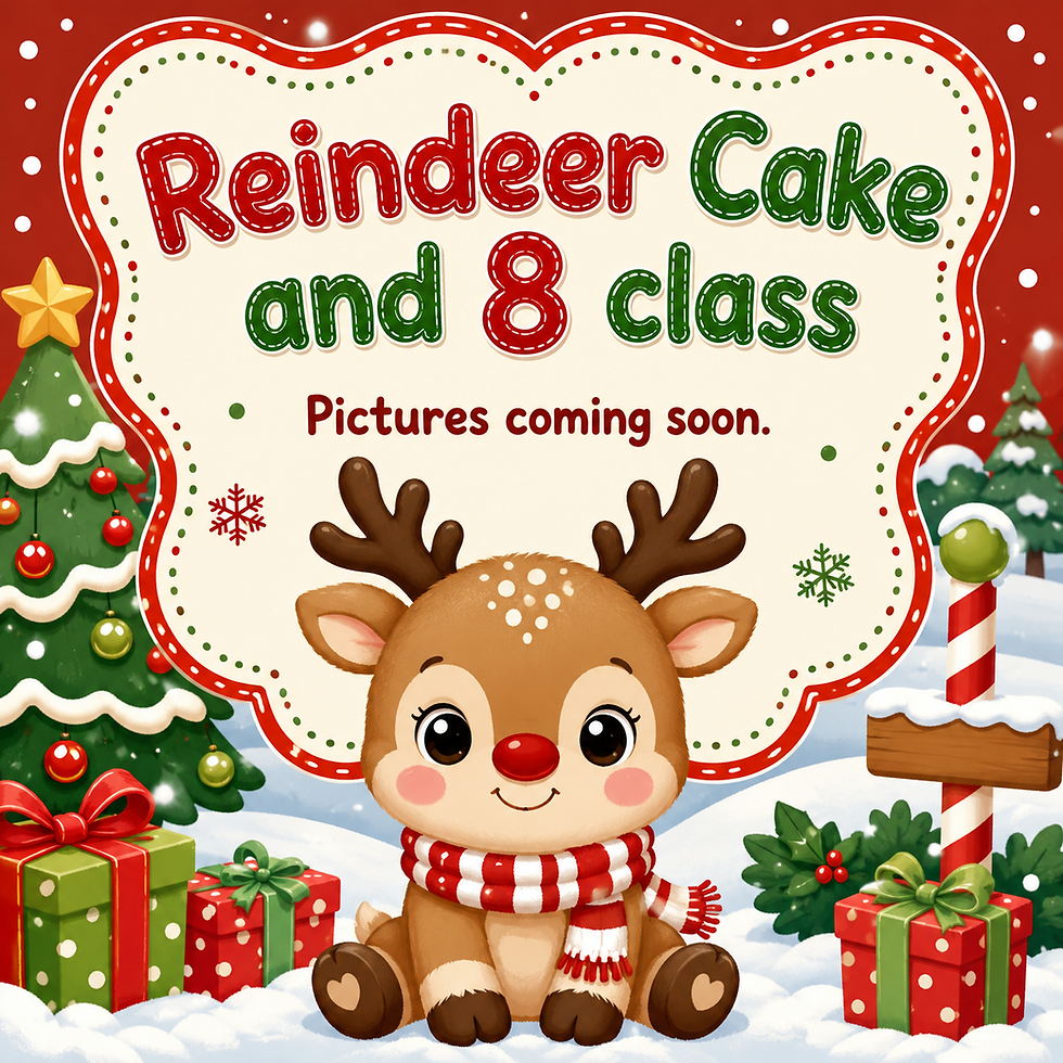 Reindeer Cake and 8 Class