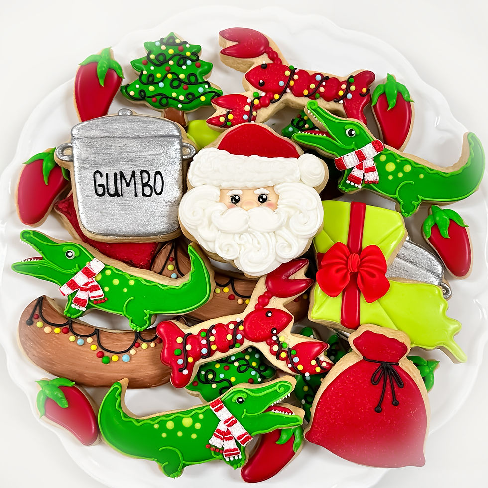 Louisiana Christmas Day Cookie Kit