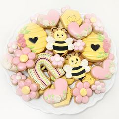 Bee Mine Decorated Sugar Cookies