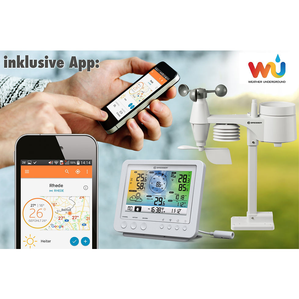 Миниатюра: Метеостанция Bresser WiFi 5-in-1