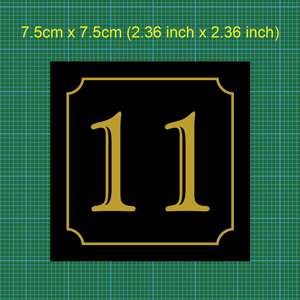 Thumbnail: Personalized Custom House Number or Name Sign 9858