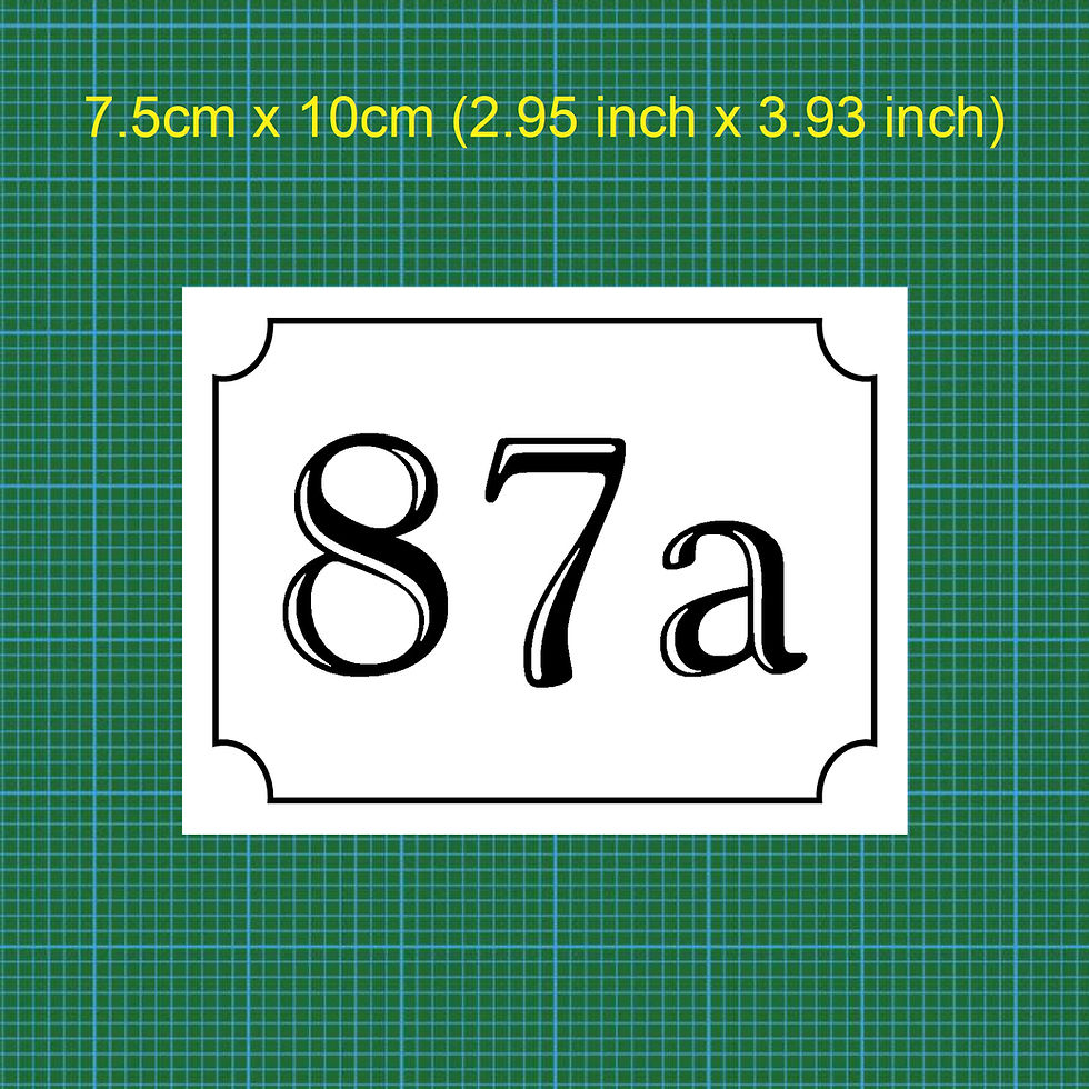 Thumbnail: Personalized Custom House Number or Name Sign 9858