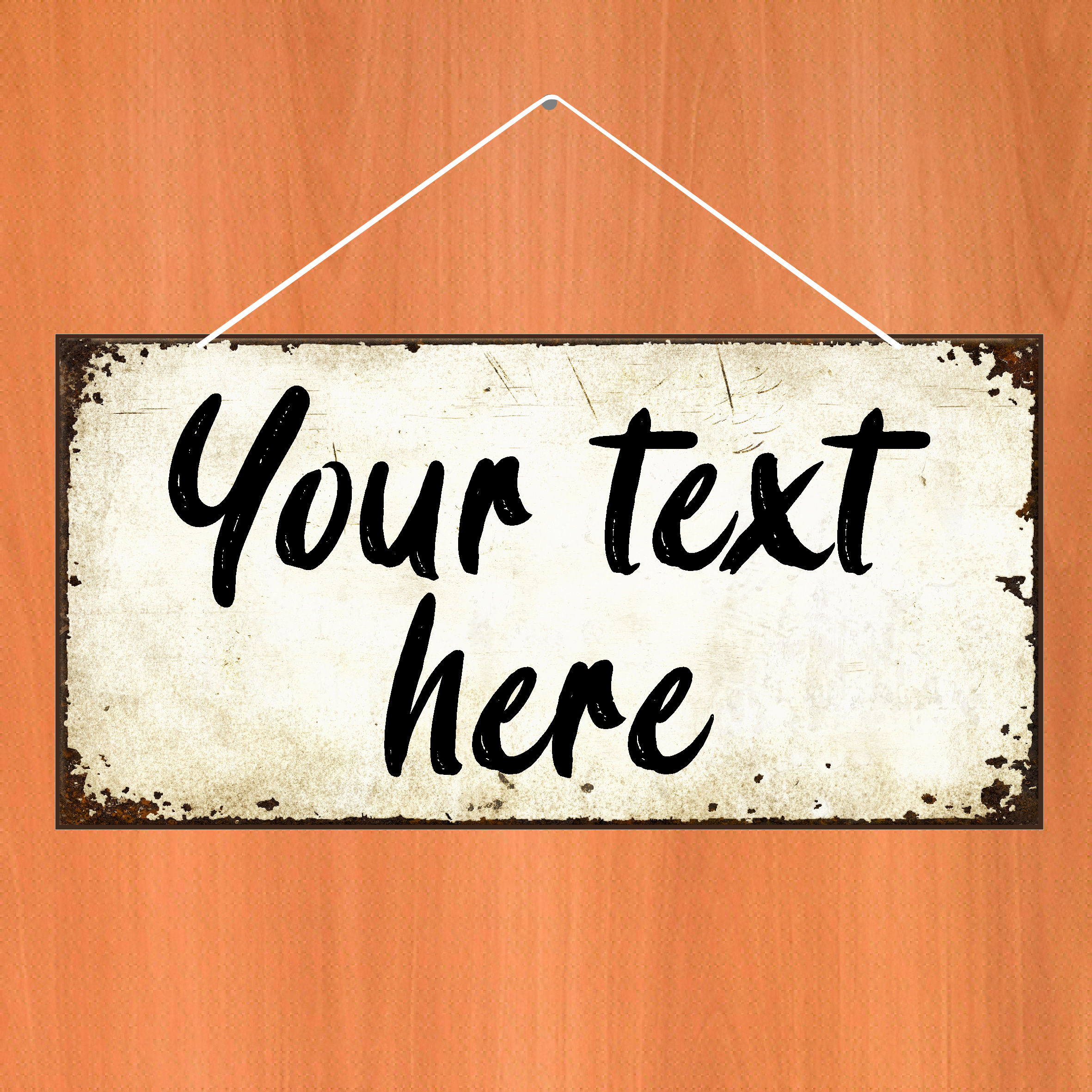 Personalised Custom hanging sign 9847