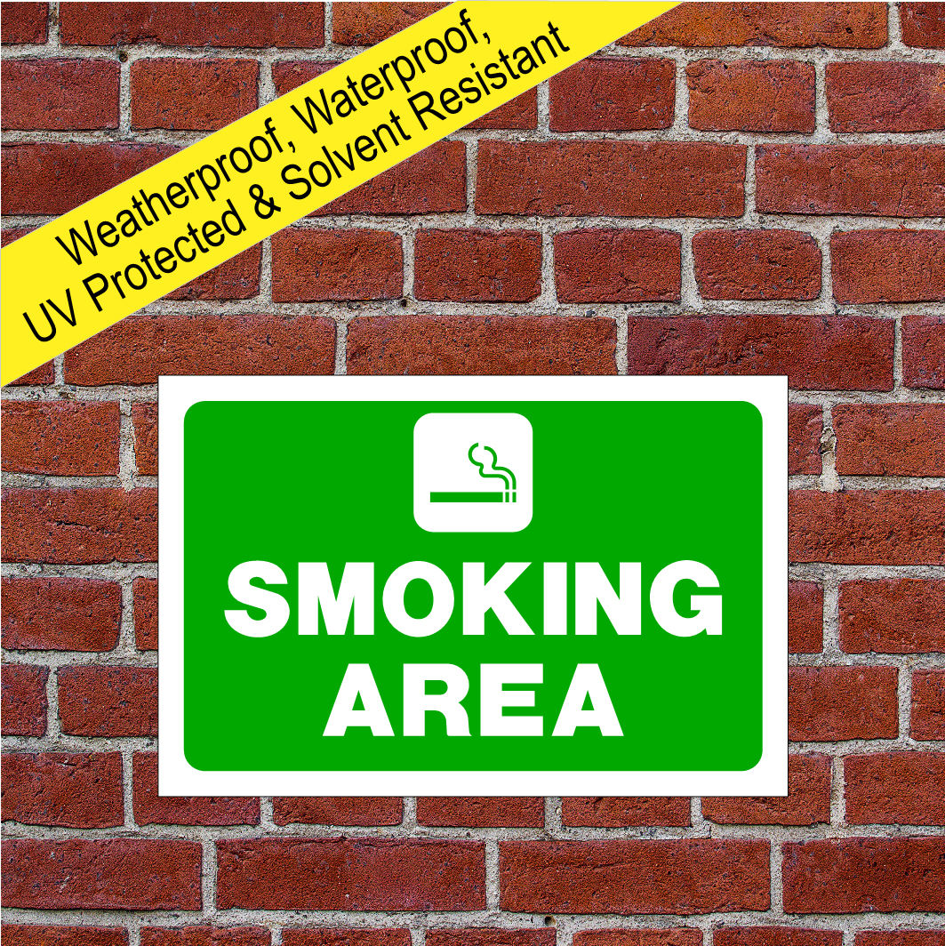 SMOKING AREA SIGN 9057