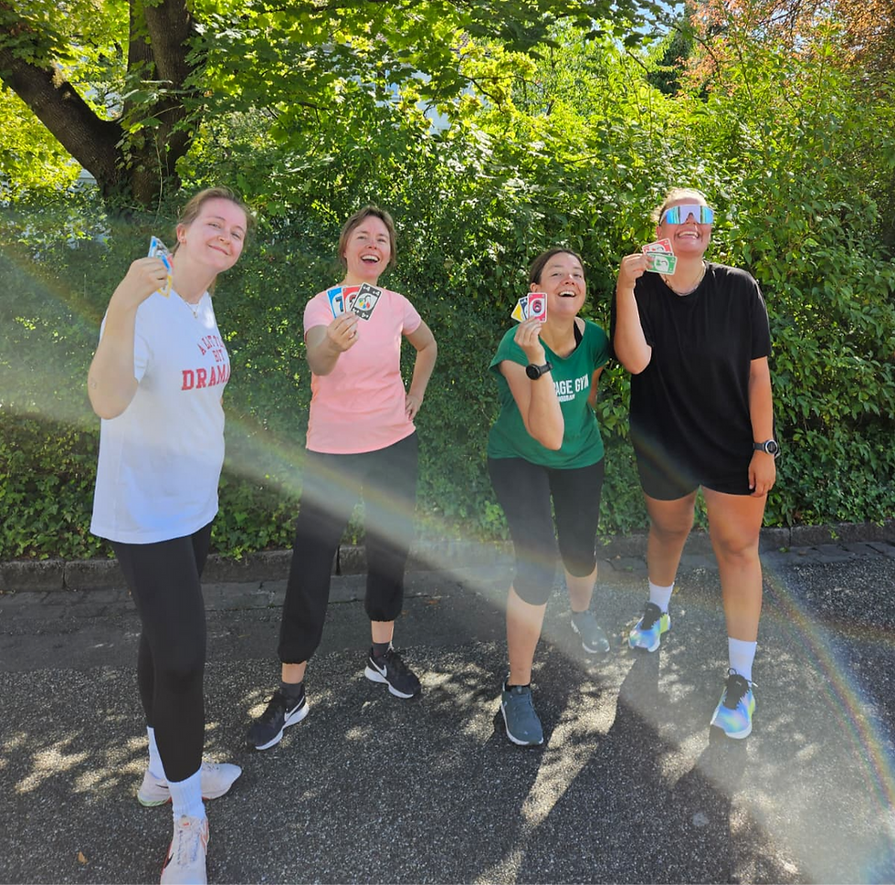 Workout mit Uno-Karten