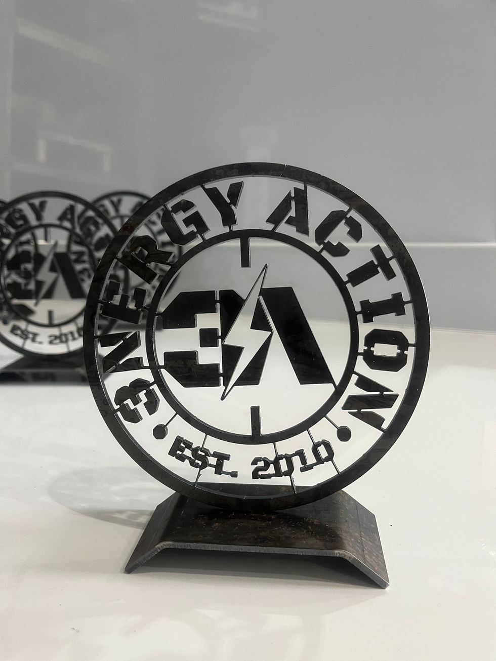placa de reconocimiento de gym en metal .HEIC