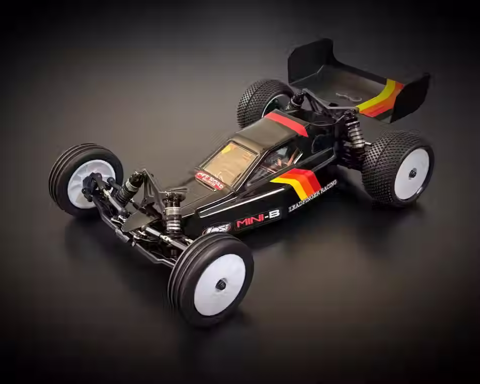 Retro-mod body and wing (clear) for the Losi Mini-B - LFRE3069