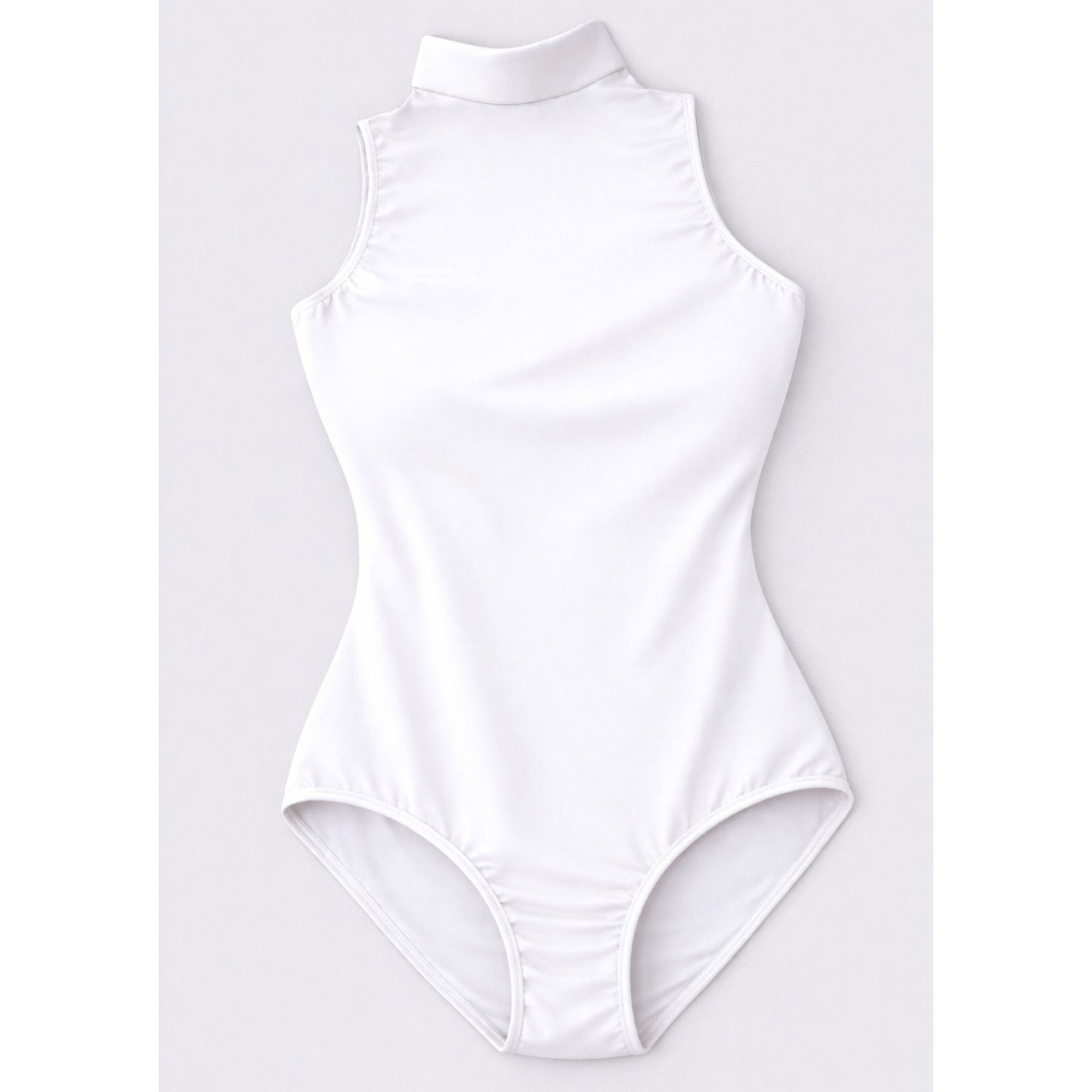 WHITE NIGHT SET - Backless Leotard with Gloves