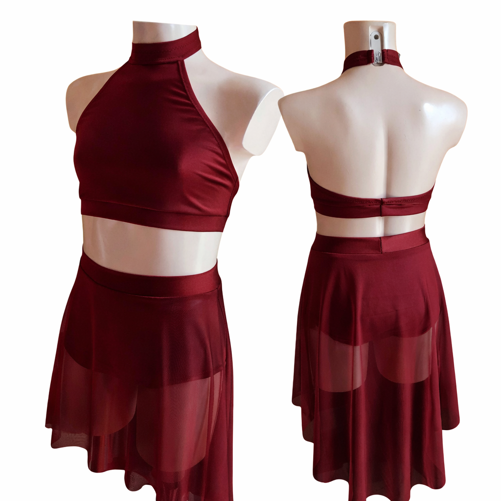 Mesh & Lycra Two Piece Lyrical Set (FPF024)