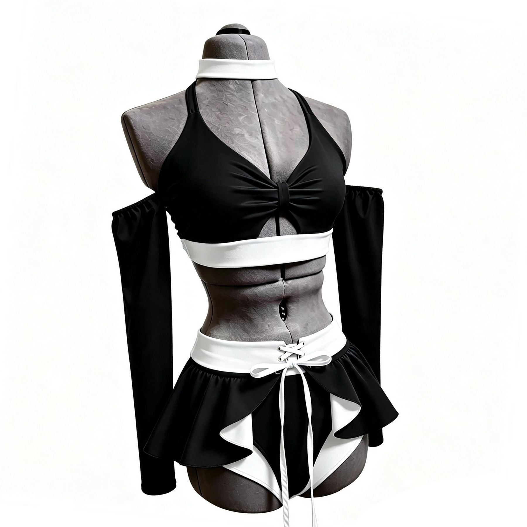 WHITE SPARKLE/MATT BLACK Starter Adult Small