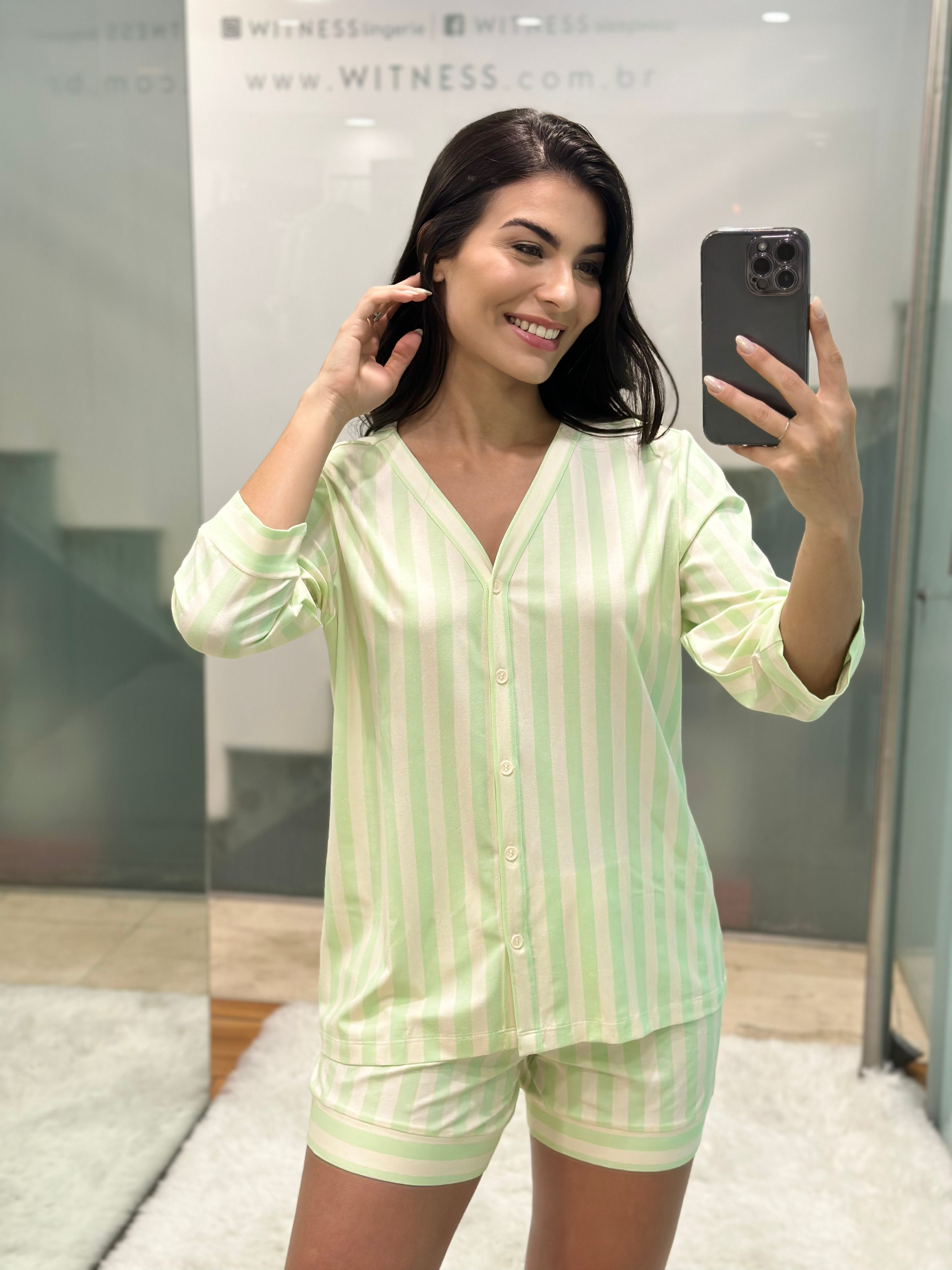 Pijama Curto Manga 7/8 - W23484