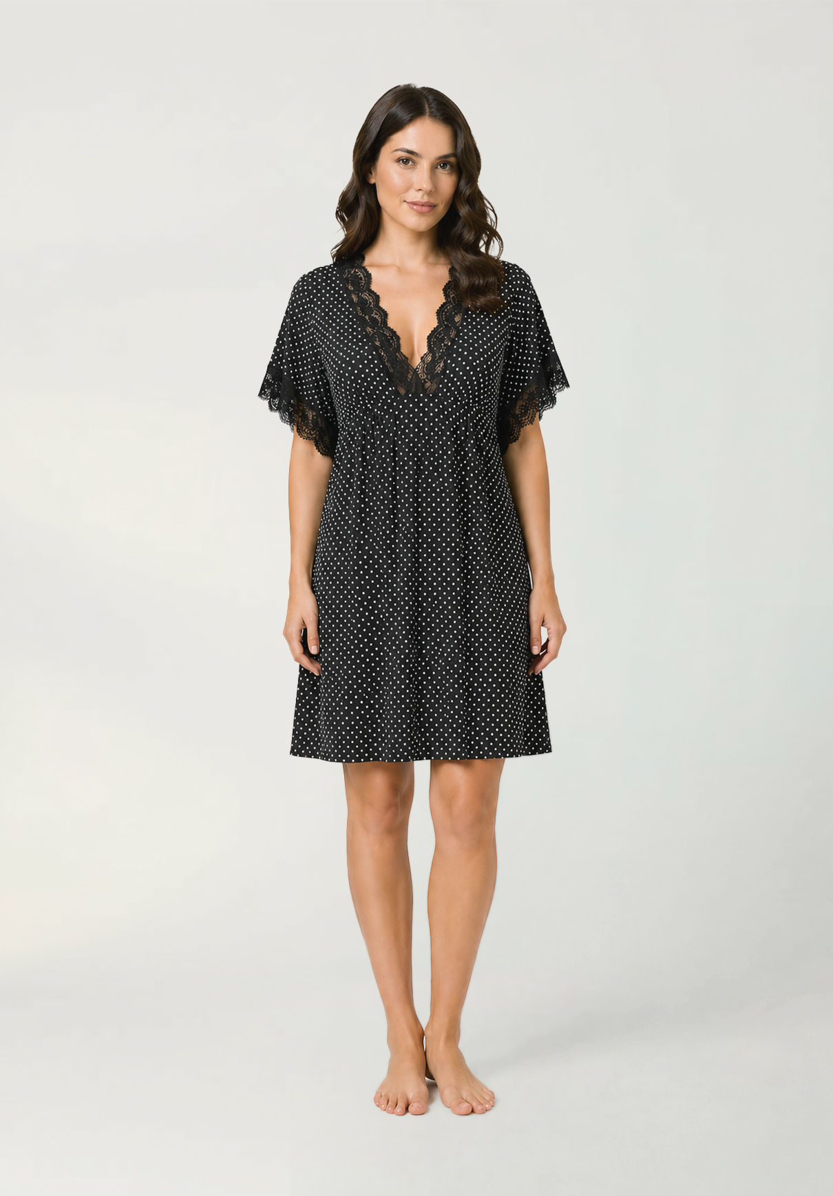 W26693 - Kaftan Pois Renda