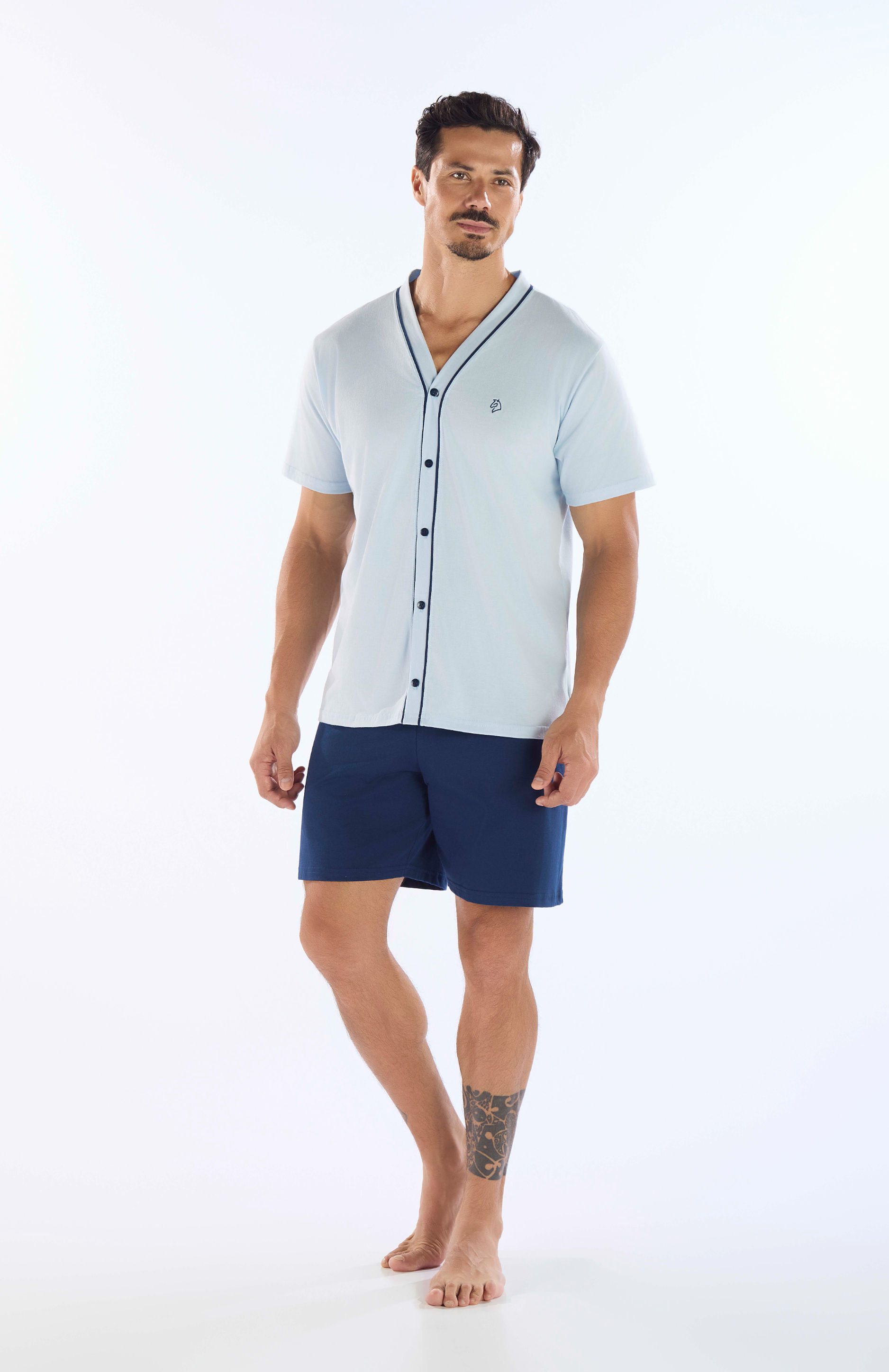 6014252 - Pijama Aberto Algodão