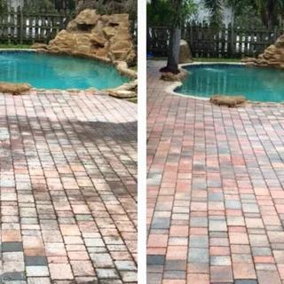 Pool Cleaning Before After