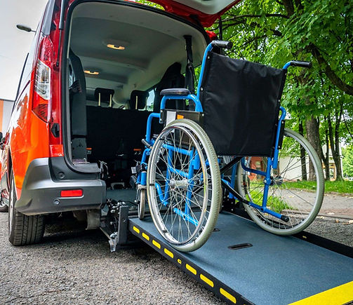 Wheel-Call Medical Transport vehicle providing safe and reliable non-emergency medical transportation.