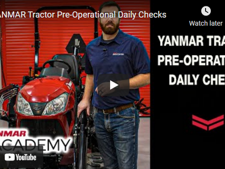 YANMAR Tractor Pre-Operational Daily Checks