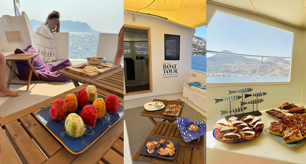 Aperitivo e musica, escursioni in barca a Mondello