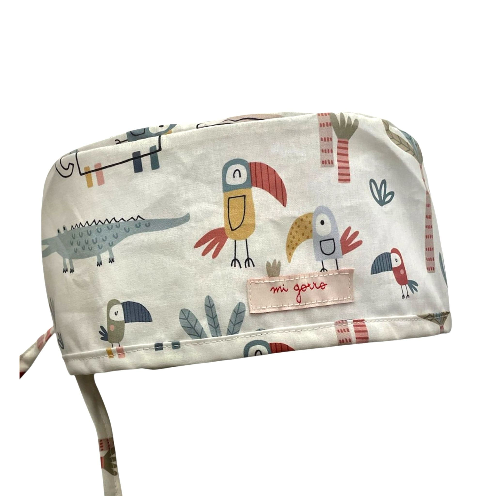 Gorro Quirófano Chico Faunia con animales