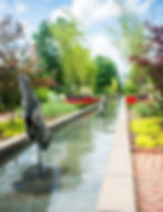 Gardens and fountains at Daniel Stowe Conservancy in Belmont, great on Saturday after Friday Night Live Concerts