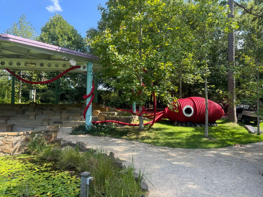 Lotty the Squid at Daniel Stowe Conservancy