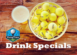 Drink Specials at Hang Time Golf