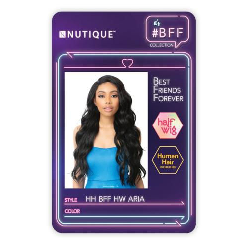 Thumbnail: Nutique Human Hair Blend Half Wig Aria