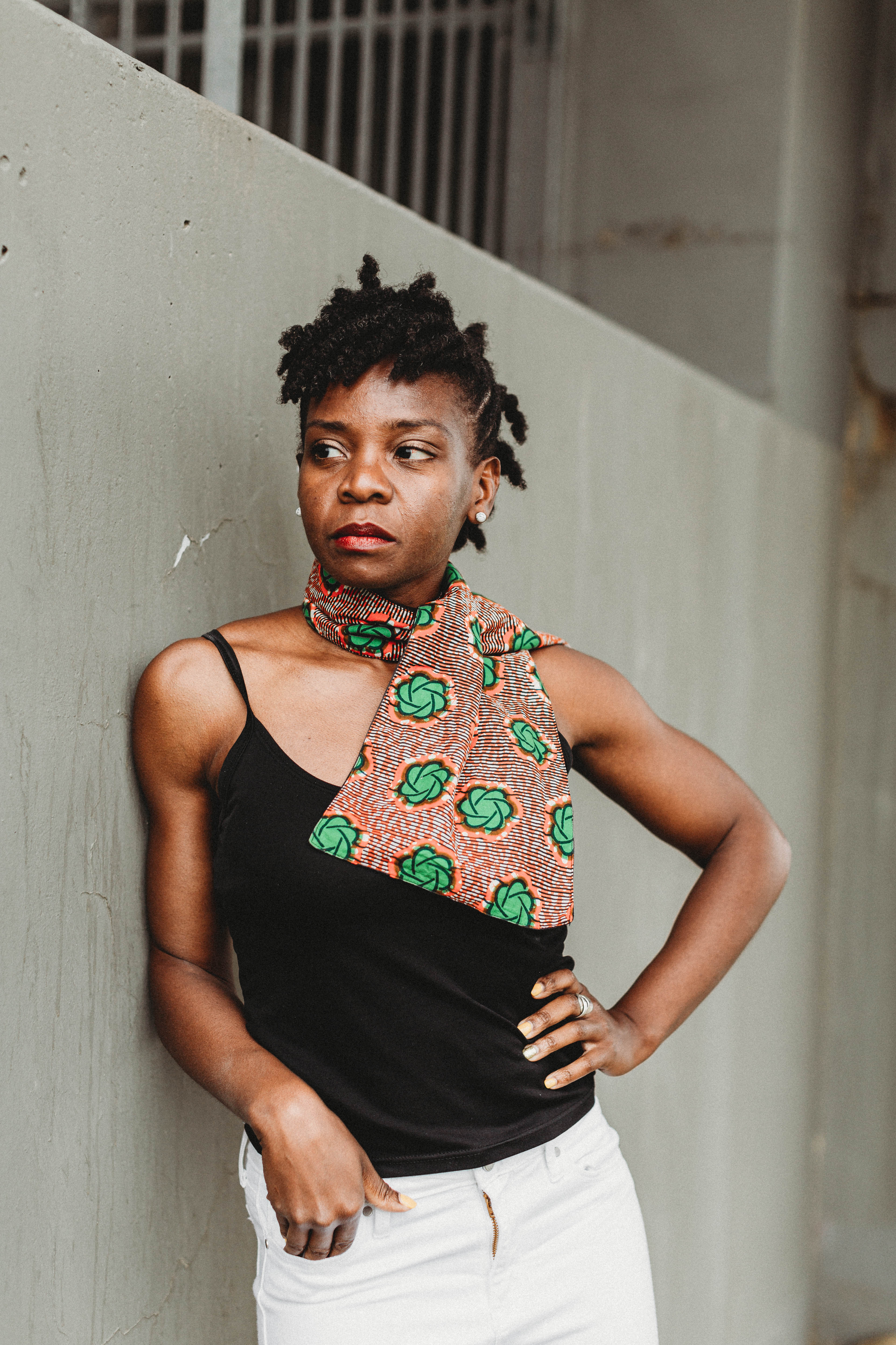 Fall Print Bandana and Neck Scarf