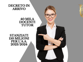 I DOCENTI TUTOR / ORIENTATORI