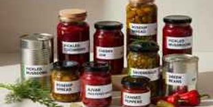 modern product-style image featuring Eastern European preserves- pickles, jams.jpg